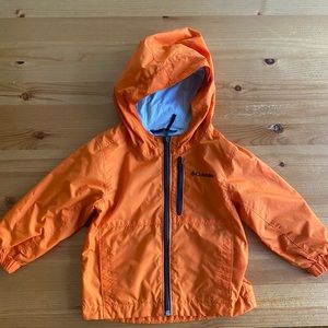 Columbia Lightweight weatherproof toddler jacket 3T Orange